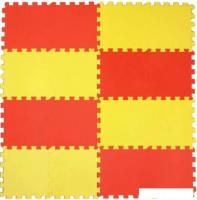 Коврик-пазл Eco Cover 25х25 см 25МП1/9 (красный/желтый)
