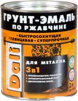 Грунт-эмаль Dali По ржавчине 3 в 1 0.75 л (коричневый)