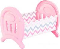 Кроватка для кукол Полесье сборная большая 55996 (белый/розовый)