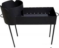 Разборный мангал Chugun Invest 3в1 90x35x80см (12л, со съемными ножками)