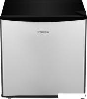 Однокамерный холодильник Hyundai CO0502 (серебристый/черный)
