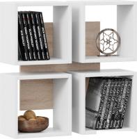 Полка Трия Тип 8 (дуб сонома/белый)