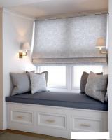 Римская штора Jalux Скандинавский лист 0467/2 45x170 (серый)