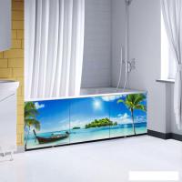 Фронтальный экран под ванну Comfort Alumin Пляж 3D 1.7