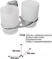 Стакан для зубной щетки и пасты Bisk Oregon н-р 79708