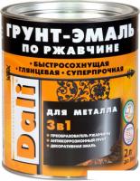 Грунт-эмаль Dali Молотковая по ржавчине 3 в 1 0.75 л (коричневый)