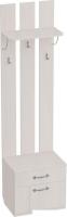 Вешалка для одежды Мебельград Элана 55x40x208.4 (бодега белая)