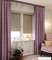 Рулонные шторы Legrand Фрост 120x175 (бежево-серый)