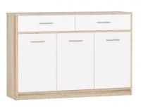 Комод Империал Стелс 3д2ящ (дуб сонома-белый)