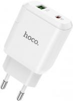Сетевое зарядное Hoco N5 Favor (белый)