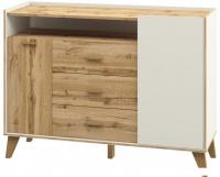 Тумба Неман мебель Сканди МН-036-02 (дуб вотан-белый)