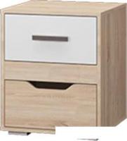 Тумба MLK Джуниор прикроватная (дуб сонома/белый)