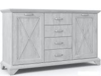 Комод Империал Лорена 2д4ящ (бетон-паин белый)