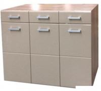 Комод Стендмебель Симба 3 ящика (кофе с молоком-ясень шимо темный)