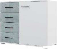 Комод Горизонт Nova 90x41x74.2 (белый/бетон)