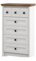 Комод Неман мебель Тиволи МН-035-02 (белый структурный-дуб стирлинг)