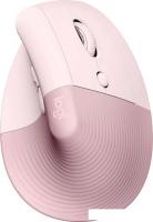 Вертикальная мышь Logitech Lift (розовый)