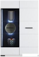 Тумба Империал Йорк 1д1в (белый жемчуг-белый глянец)