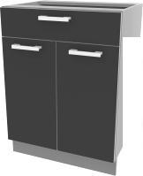 Шкаф напольный Интерлиния Компо НШ60рш1 (антрацит)