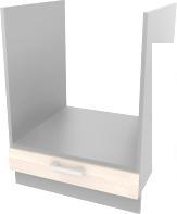 Шкаф напольный Интерлиния Компо НШ60д (вудлайн кремовый)