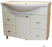 СанитаМебель Тумба Лотос 601.1000 с умывальником Эльбрус 100