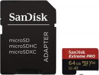 Карта памяти SanDisk Extreme PRO microSDXC SDSQXCU-064G-GN6MA 64GB (с адаптером)