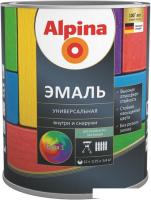 Эмаль Alpina Универсальная 0.75 л (серый шелковисто-матовый)