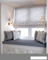 Римская штора Jalux Вензеля 0502/1 110x170 (серый)