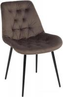 Стул Алвест AV 435 (шоколадный бархат/черный)