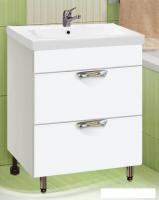 Vako Тумба под умывальник Ника Como 80 (белый, 2 ящика)