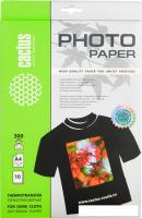 Термотрансфер CACTUS Термотрансферная A4 300 г/кв.м. 10 листов (CS-TD30010)