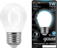 Светодиодная лампочка Gauss Filament Globe G45 E27 5 Вт 4100 К 105202205