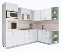 Готовая кухня Интерлиния Мила Крафт 1.68x2.6 правая (дуб полярный)