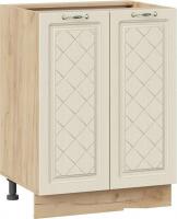 Шкаф напольный Трия Бьянка 1Н6 (дуб крафт золотой/дуб ваниль)