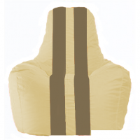 Кресло-мешок Flagman Спортинг С1.1-136 (бежевый/темно-бежевый)