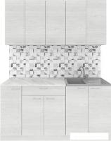 Готовая кухня Агута Альфа 1.5 (скандинавское дерево/скандинавское дерево/этория)