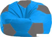 Кресло-мешок Flagman Мяч М1.1-270 (голубой/серый темный)