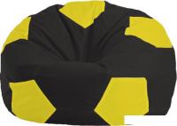 Кресло-мешок Flagman Мяч М1.1-396 (черный/желтый)