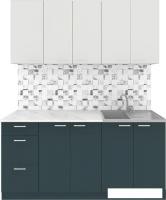 Готовая кухня Агута Альфа 1.6/60 (бензин/холодный серый/опал светлый)