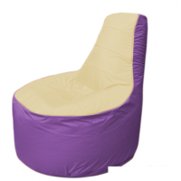 Кресло-мешок Flagman Трон Т1.1-2017 (бежевый/сиреневый)