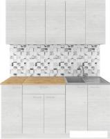 Готовая кухня Агута Альфа 1.5 (скандинавское дерево/скандинавское дерево/дуб бунратти)