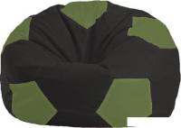 Кресло-мешок Flagman Мяч М1.1-399 (черный/оливковый)