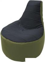 Кресло-мешок Flagman Трон Т1.3-32 (черный/оливковый)