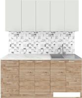 Готовая кухня Агута Альфа 1.6/60 (дуб золотой/холодный серый/этория)