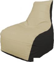 Кресло-мешок Flagman Бумеранг Б1.3-37 (бежевый/черный)
