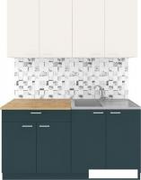 Готовая кухня Агута Альфа 1.6 (бензин/сатин/дуб бунратти)