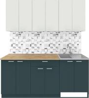 Готовая кухня Агута Альфа 1.8/60 (бензин/холодный серый/дуб бунратти)