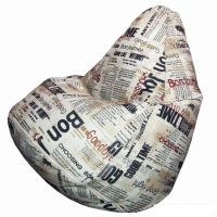 Кресло-мешок Flagman Груша Г2.5-142 Gazeta (Milk)