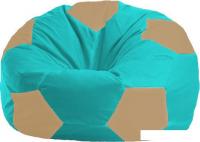 Кресло-мешок Flagman Мяч М1.1-289 (бирюзовый/бежевый темный)
