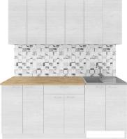 Готовая кухня Агута Альфа 1.8/60 (скандинавское дерево/скандинавское дерево/дуб бунратти)